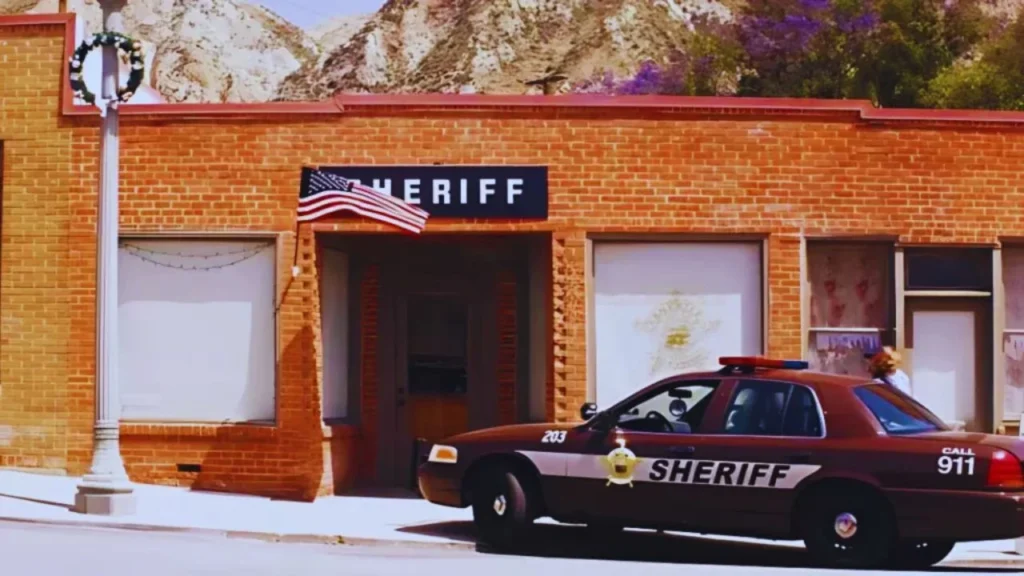 Netflix's El Camino Christmas Filming in Sheriff Station – Piru, California