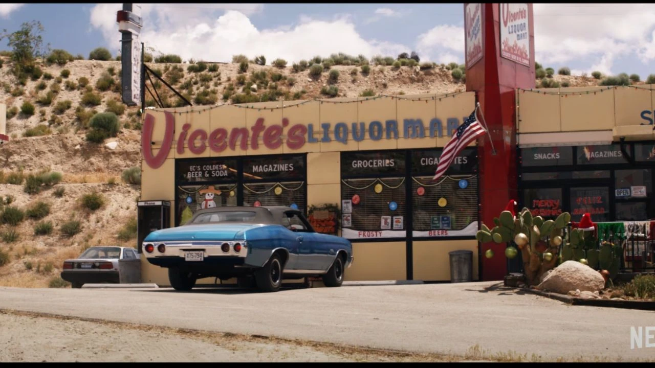 Netflix's El Camino Christmas Filming in Vicente’s Liquor Store – Middleton Ranch, Acton, California (2)