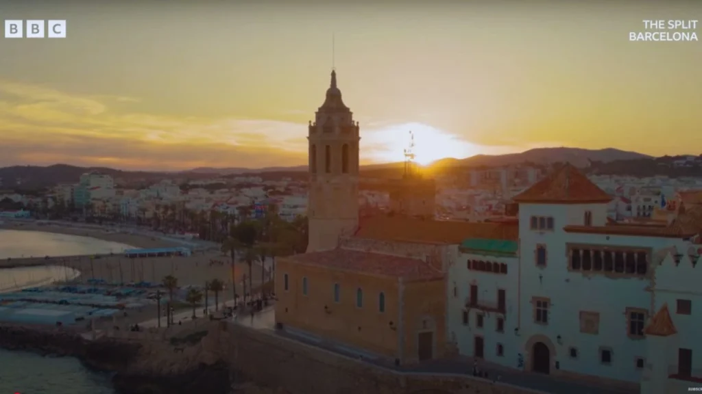 The Split Filming in Iglesia de San Bartolomé y Santa Tecla, Sitges, Spain