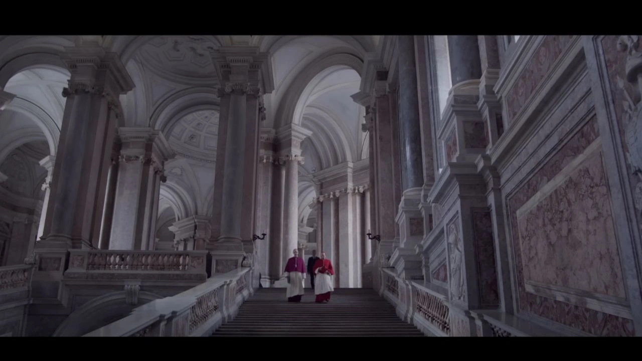 Conclave Filming in Reggia Di Caserta Palace