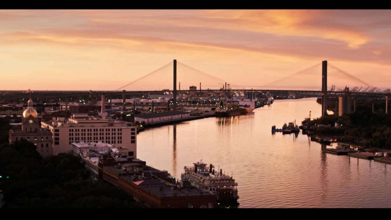 Juror 2 Filming in Talmadge Memorial Bridge and Savannah City Hall