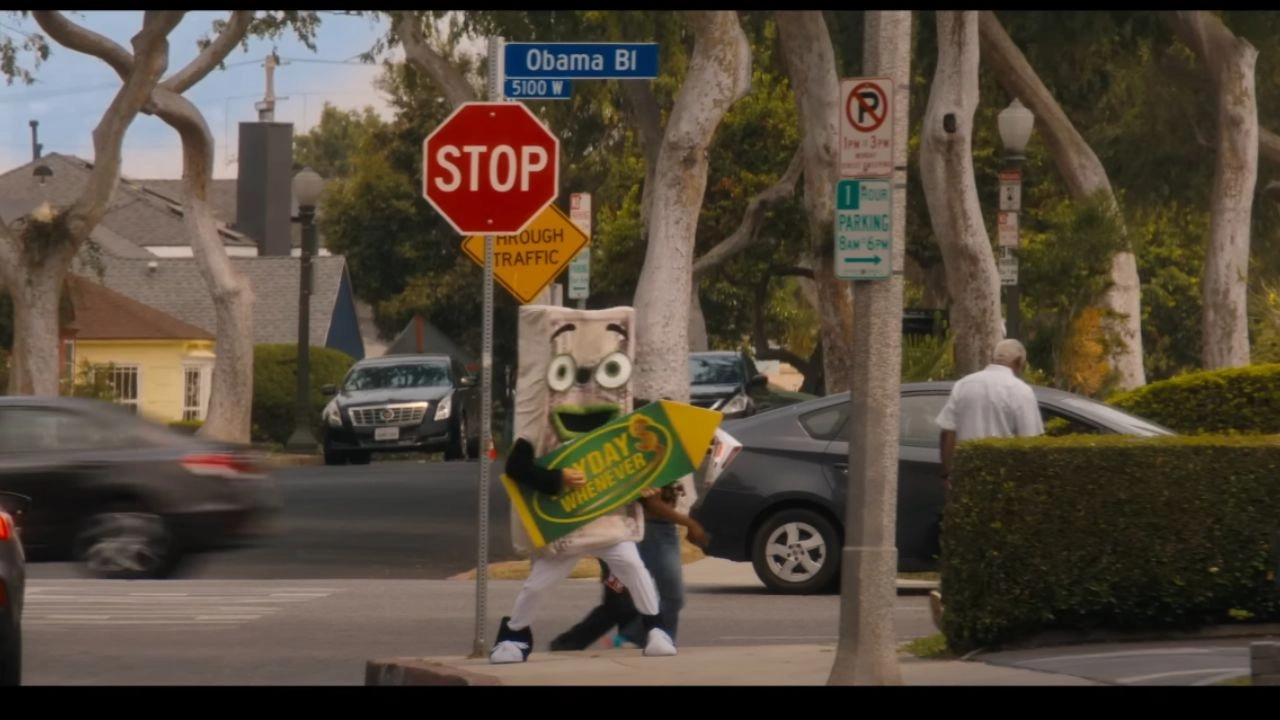 One of Them Days Filming in Obama Boulevard, Los Angeles