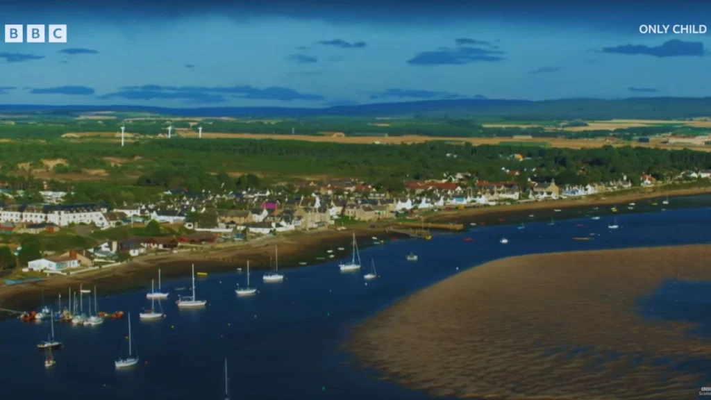 Only Child Filming in Findhorn Village and Bay, Moray