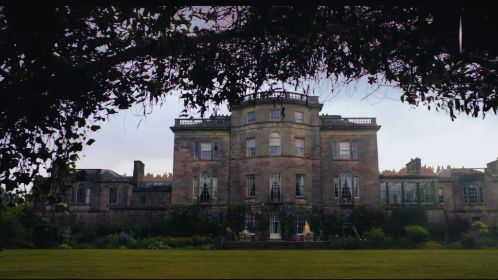 Ordeal by Innocence Filming in Ardgowan House, Ardgowan Estate, Greenock, Inverclyde, Scotland, UK