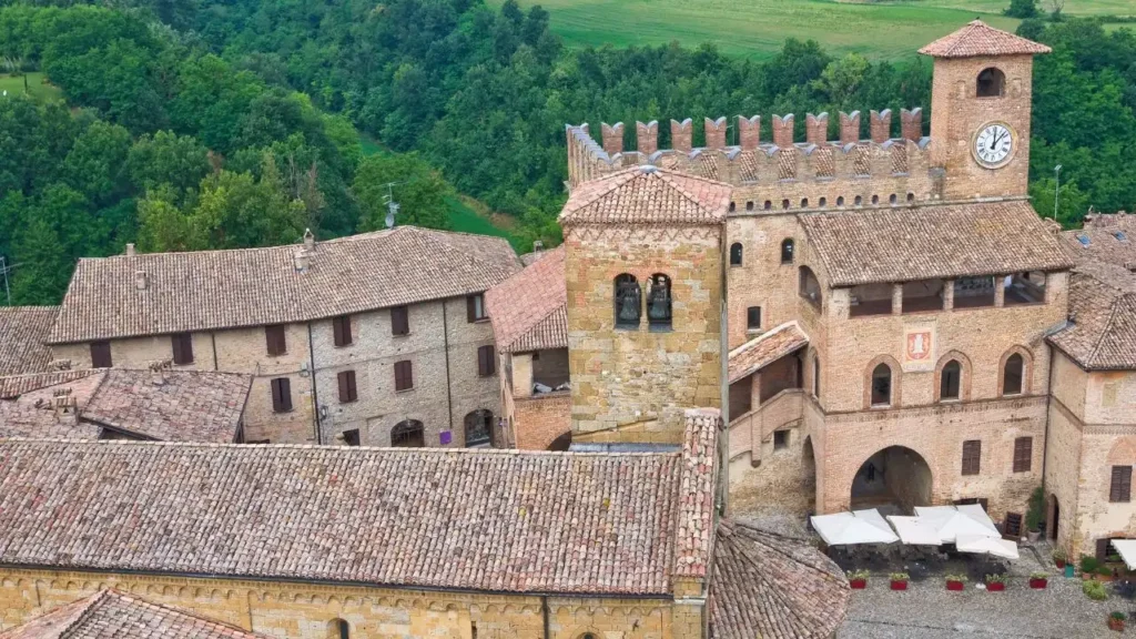 Verona's Romeo & Julie Filming in Castell'Arquato, Piacenza, Emilia-Romagna, Italy