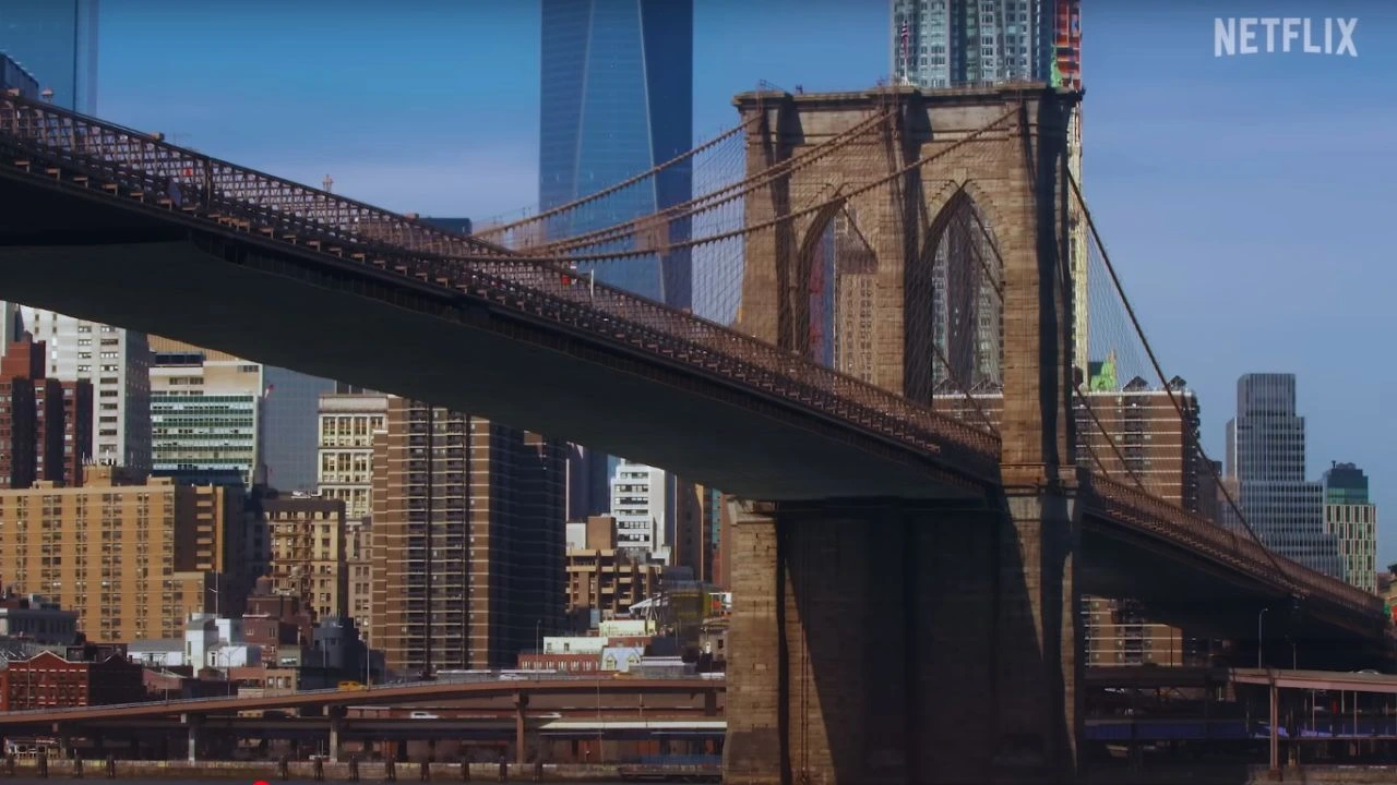 Kinda Pregnant Filming around Brooklyn Bridge