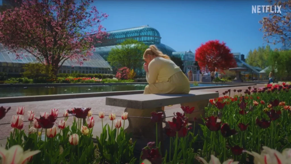 Kinda Pregnant Filming in Brooklyn Botanic Garden