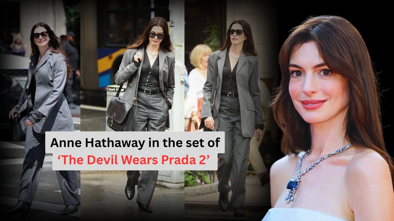 Anne Hathaway Spotted Filming ‘The Devil Wears Prada 2’ in NYC