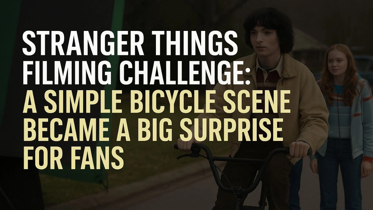 Stranger Things Filming Challenge A Simple Bicycle Scene Became A Big Surprise For Fans