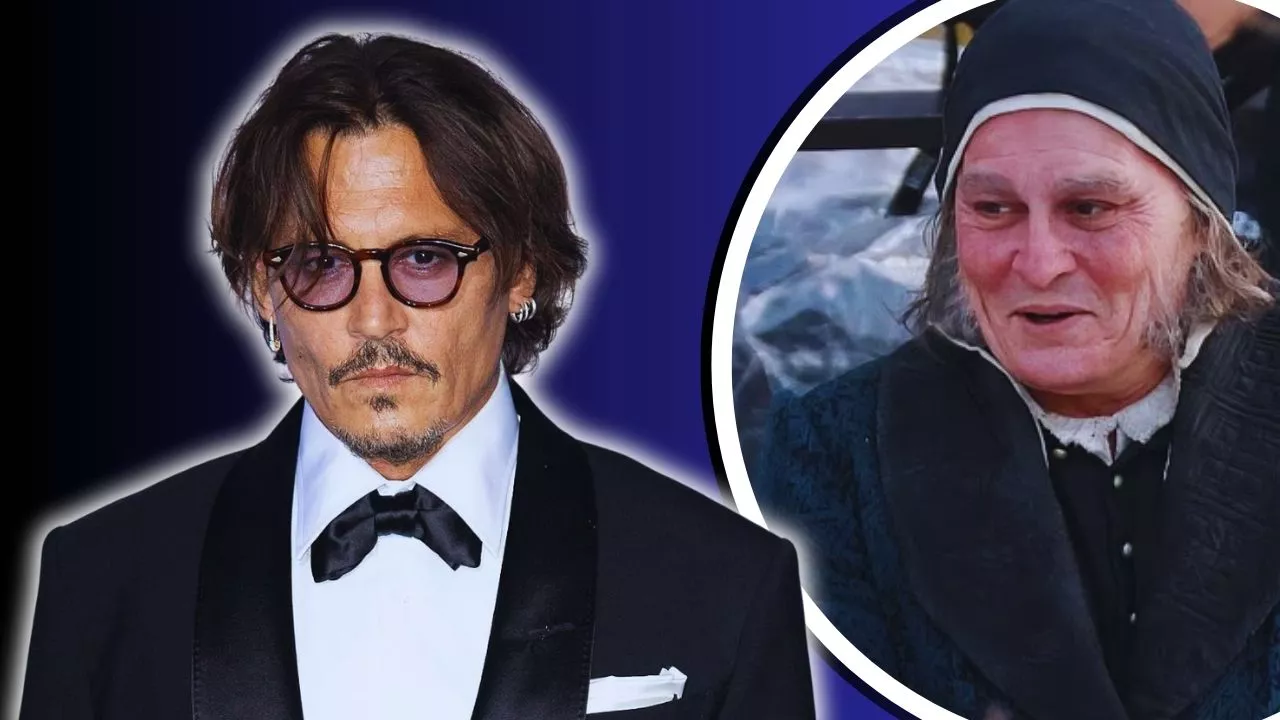 Johnny Depp Looks Unrecognisable While Filming Ebenezer A Christmas Carol in the UK