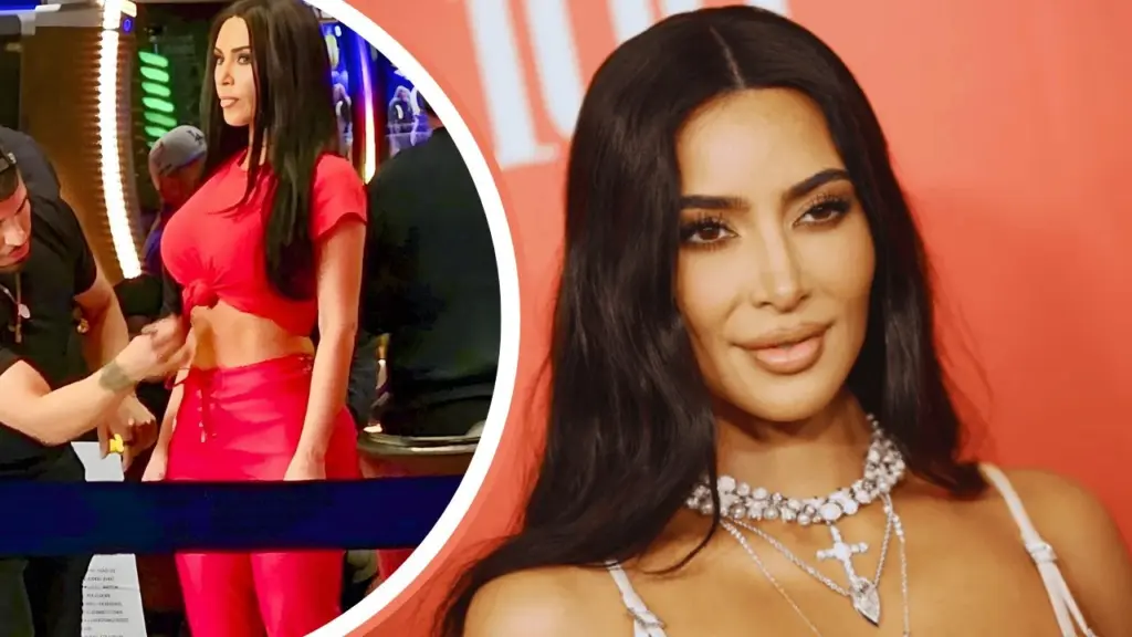 Kim Kardashian Films New Scene for The Fifth Wheel at Caesars Palace in Las Vegas